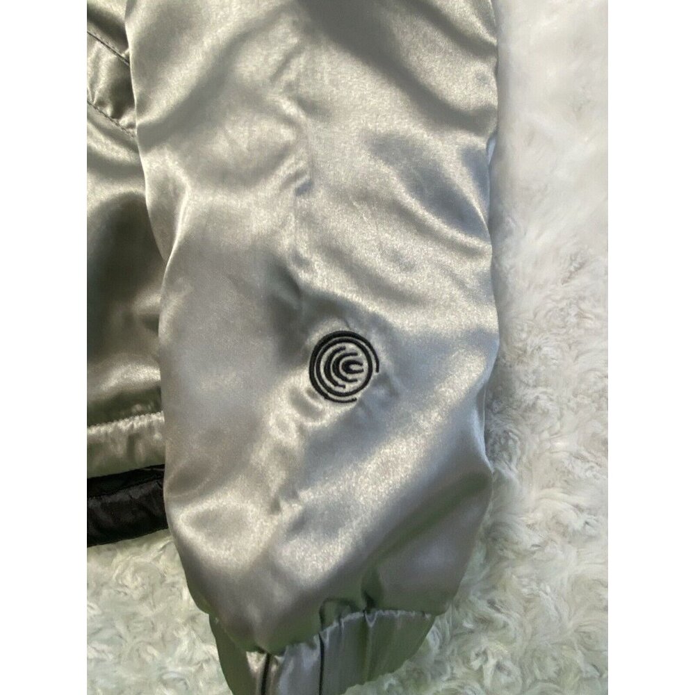 Columbia Convert Boardwear Jacket Women Large Gray Silver Zip Pockets Drawstring - Picture 8 of 15